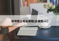 区块链公司云保链[云保链cic]